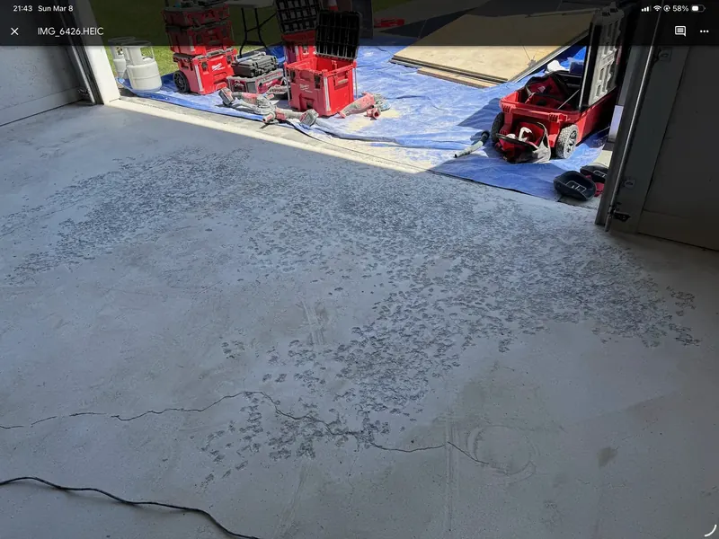 Diamond Grind — Rhino Coatings install step