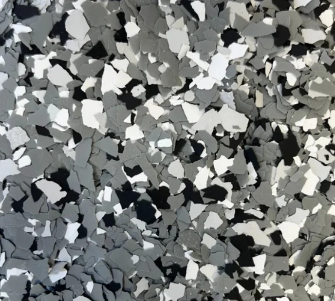 Wombat — earthy grey-brown flake color for garage and commercial floor coatings